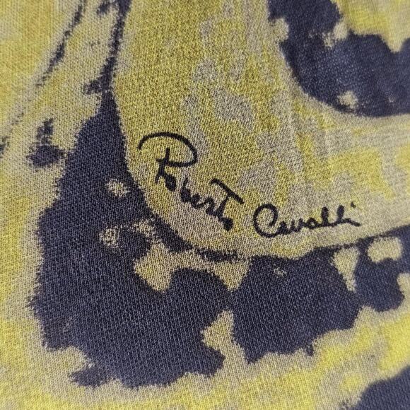 Roberto Cavalli Vintage Knee Length Skirt Signed Print Green Black Size S - Picture 8 of 14